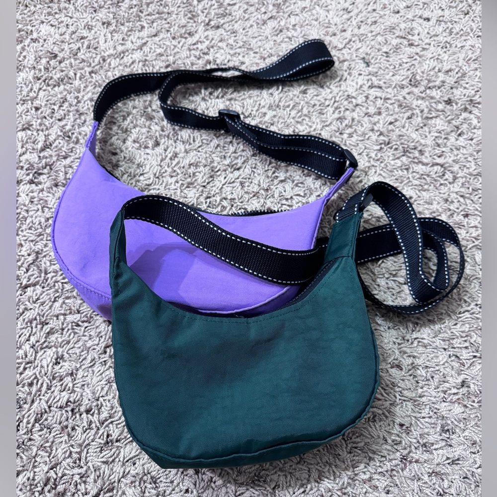 Handmade Water Repellent Nylon Mini Crescent/Dumpling/Banana Bags Crossbody Hobo